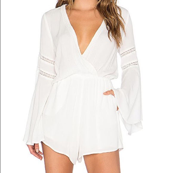 NWT• L*SPACE lovestruck ivory romper - Picture 6 of 7